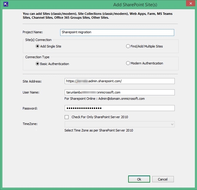 Input a project name