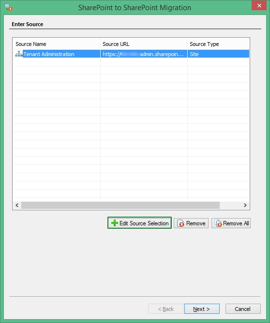 Schedule the migration