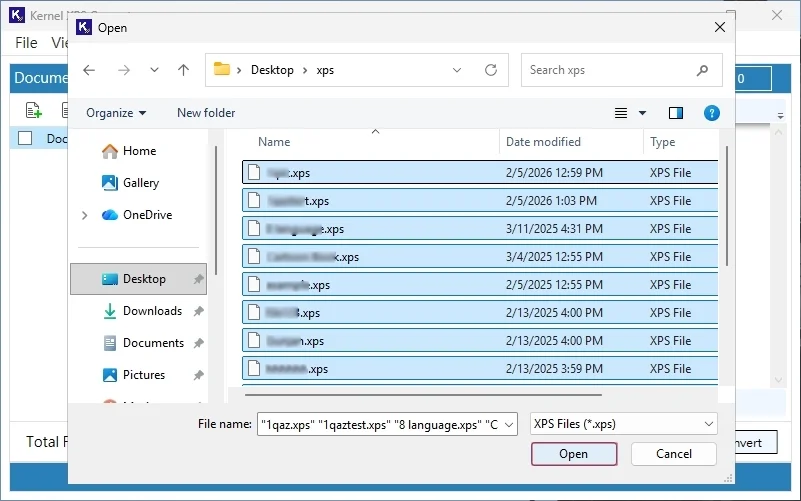You can select multiple files at once