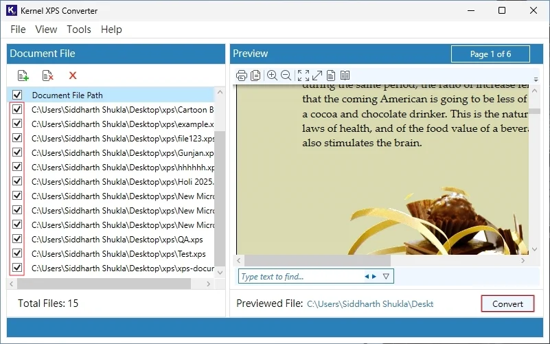 click on convert button