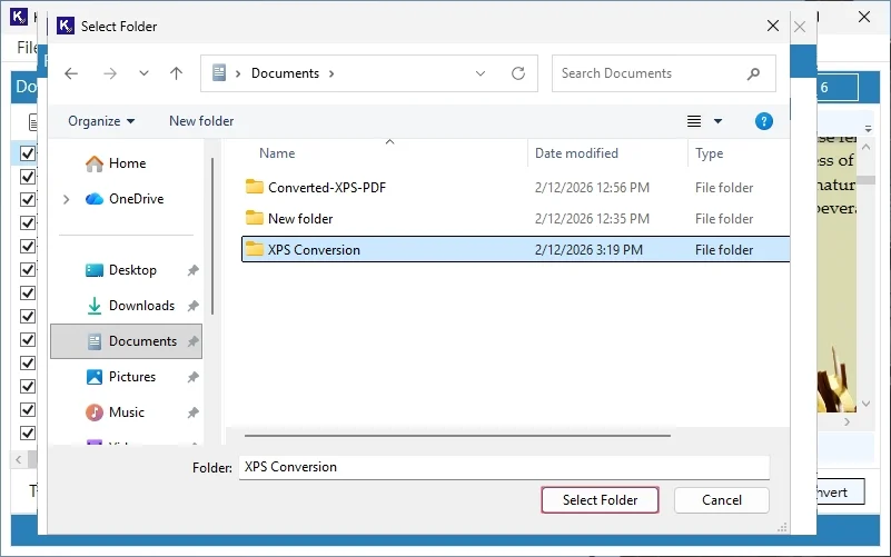 Select the folder or location in the File Explorer