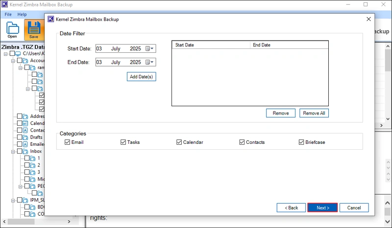 Apply filters option