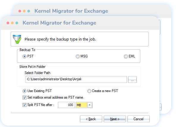 Exchange/Office 365-back-up