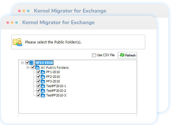 Migratie van openbare mappen