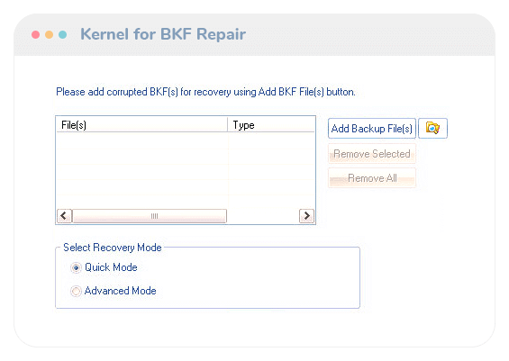 Kernel for BKF Repair