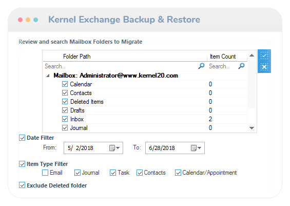 Kernel Exchange Backup & Restore 