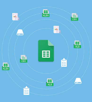 Kernel Google sheet export infographics