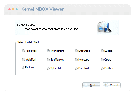 video visualizzatore mbox
