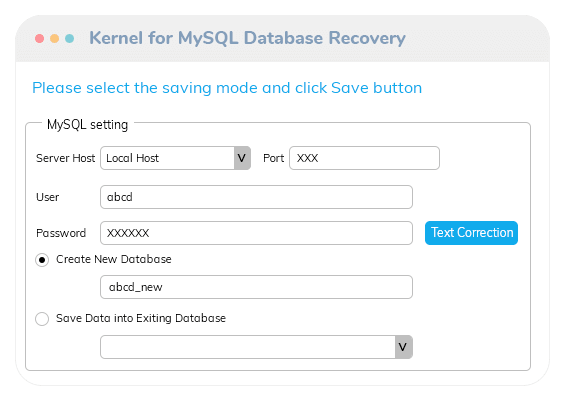 Kernel for MySQL Database Recovery