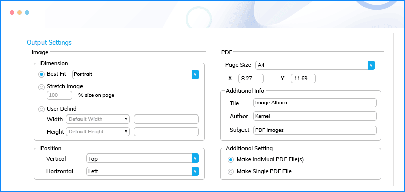 Kernel Image to PDF