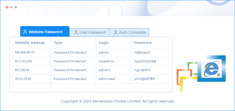 Kernel IE Password Recovery Thumb