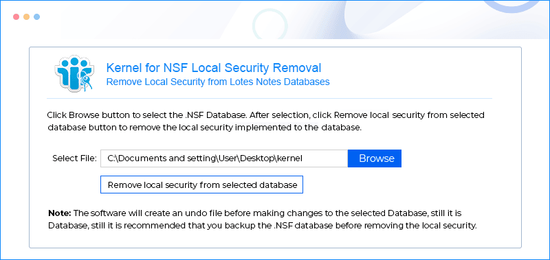 Kernel for NSF Local Security Removal