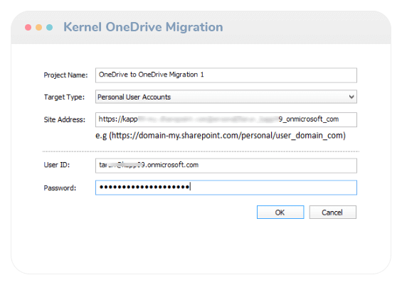 Kernel OneDrive Migration Tool