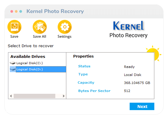 Kernel Photo Recovery