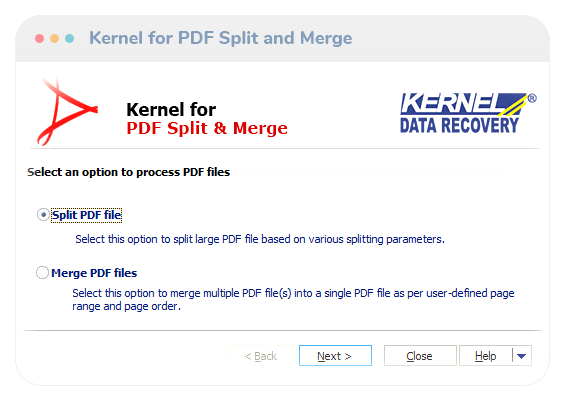 kernel document splitter key