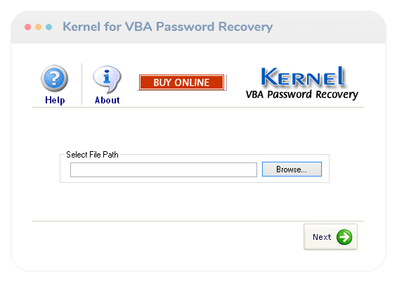Kernel for VBA Password Recovery