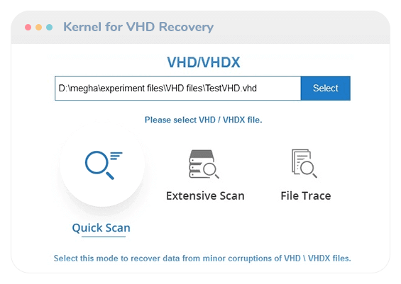 Kernel for VHD Recovery