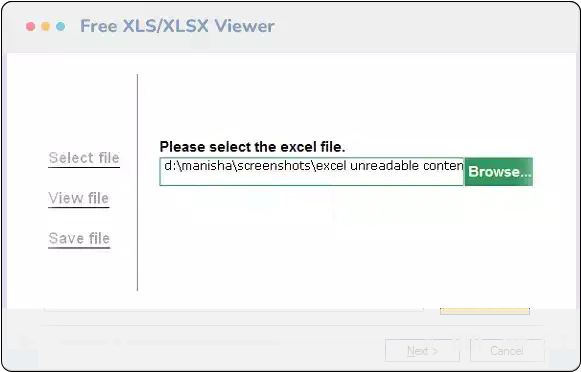 Kernel xls Viewer