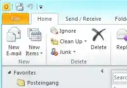 Open Outlook 2010