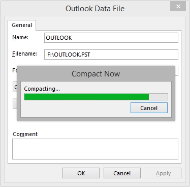 Wait for a few minutes till the process completes