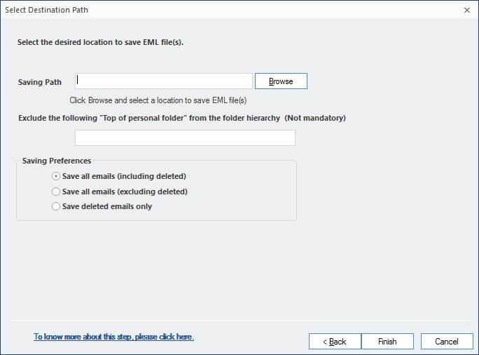 >Add the destination path