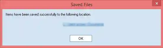 File is saved