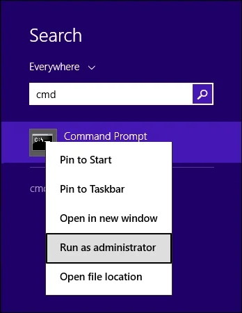 run as administrator