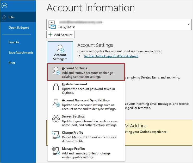 Account Settings