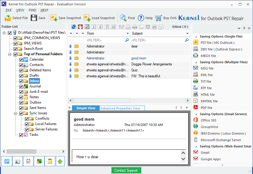Select the Folder to find the file to recover