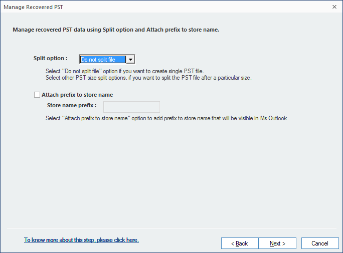 Please Check and type a prefix