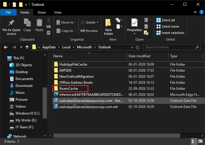cache data directory