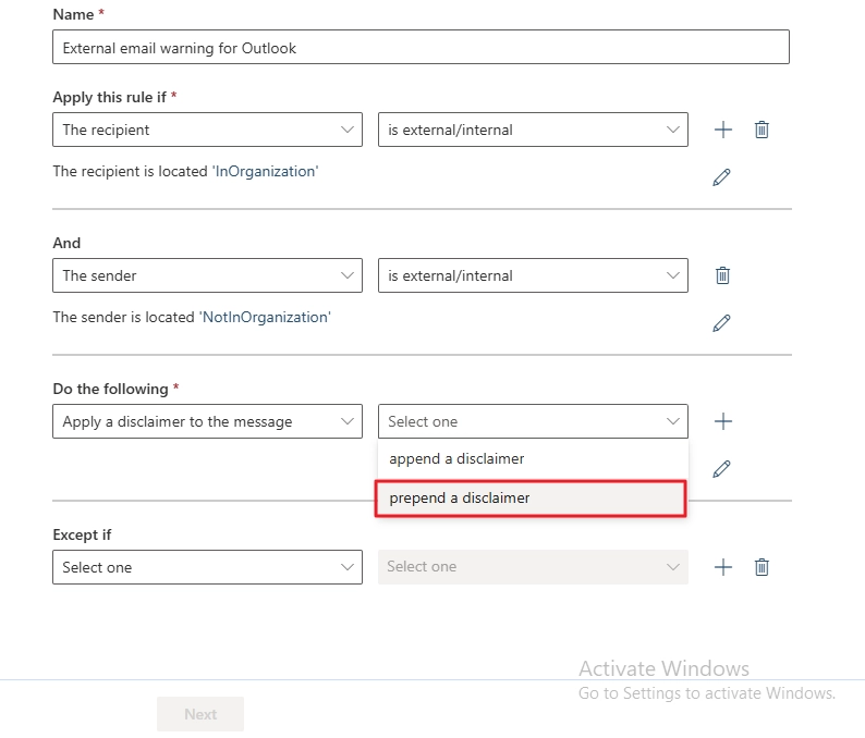 disclaimer the message