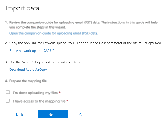 Network upload method