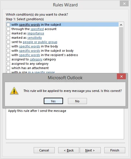 It will prompt a confirmation dialog box