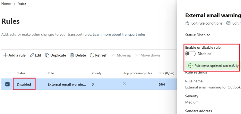 Wait for status to change