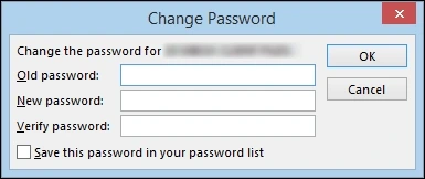 Select the password as you wish