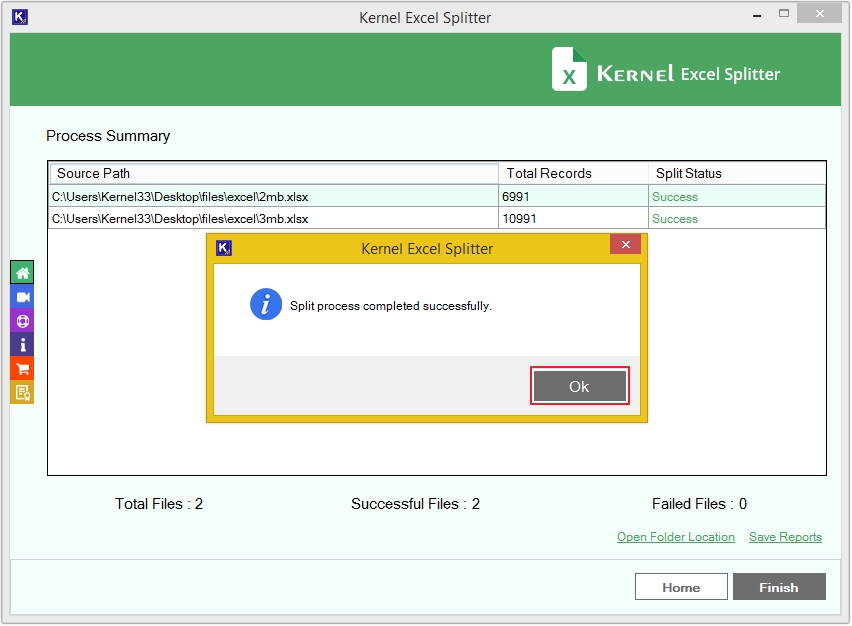 after process completed click ok