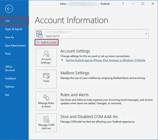 How to add a Yahoo IMAP account to Outlook Desktop without an App