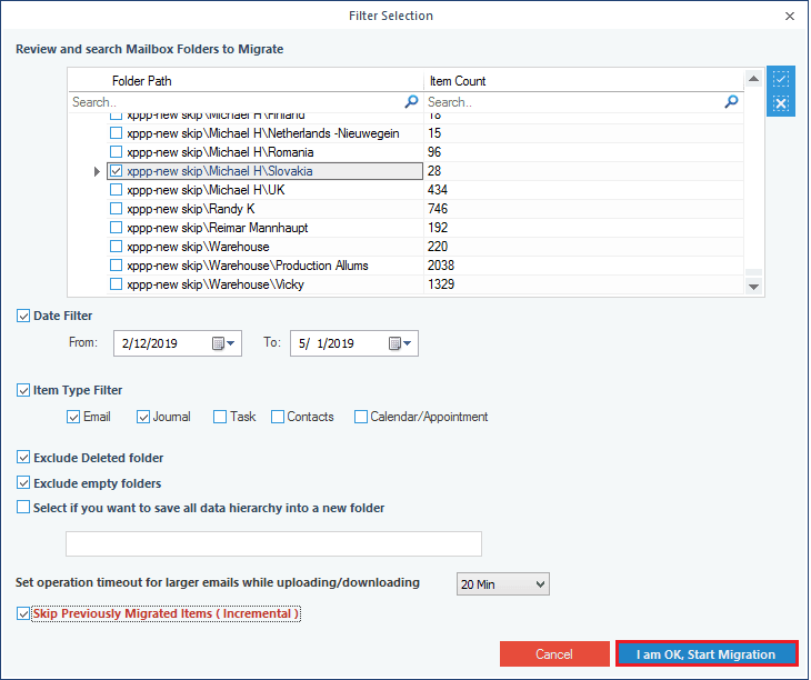 start Migration