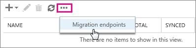 click Migration endpoints
