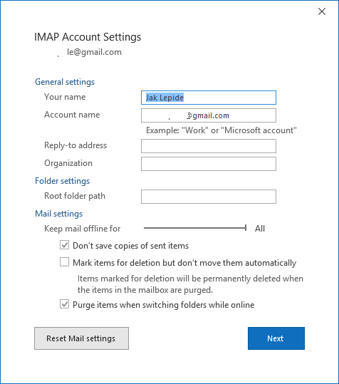 change your name on the Account Settings