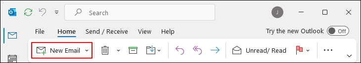 Select New Email