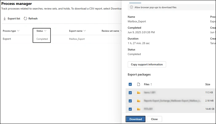 download pst file