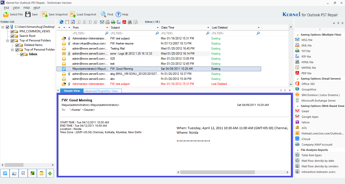 Select the desired platform where you want to export this file