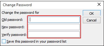 Select the password as you wish