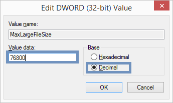 Adding File Size Limit