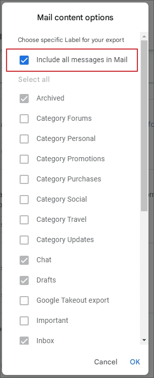deselect option
