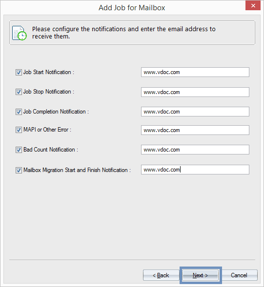 Set notification settings