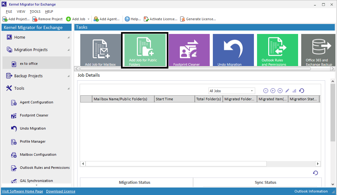 Kernel Migration for Exchange