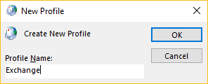 Create a new profile